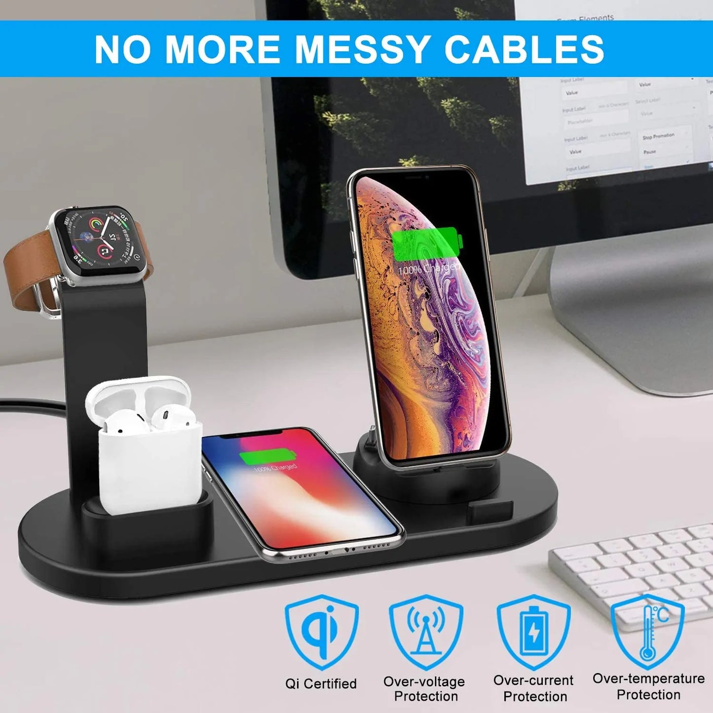 6 in 1 Wireless Charger Station