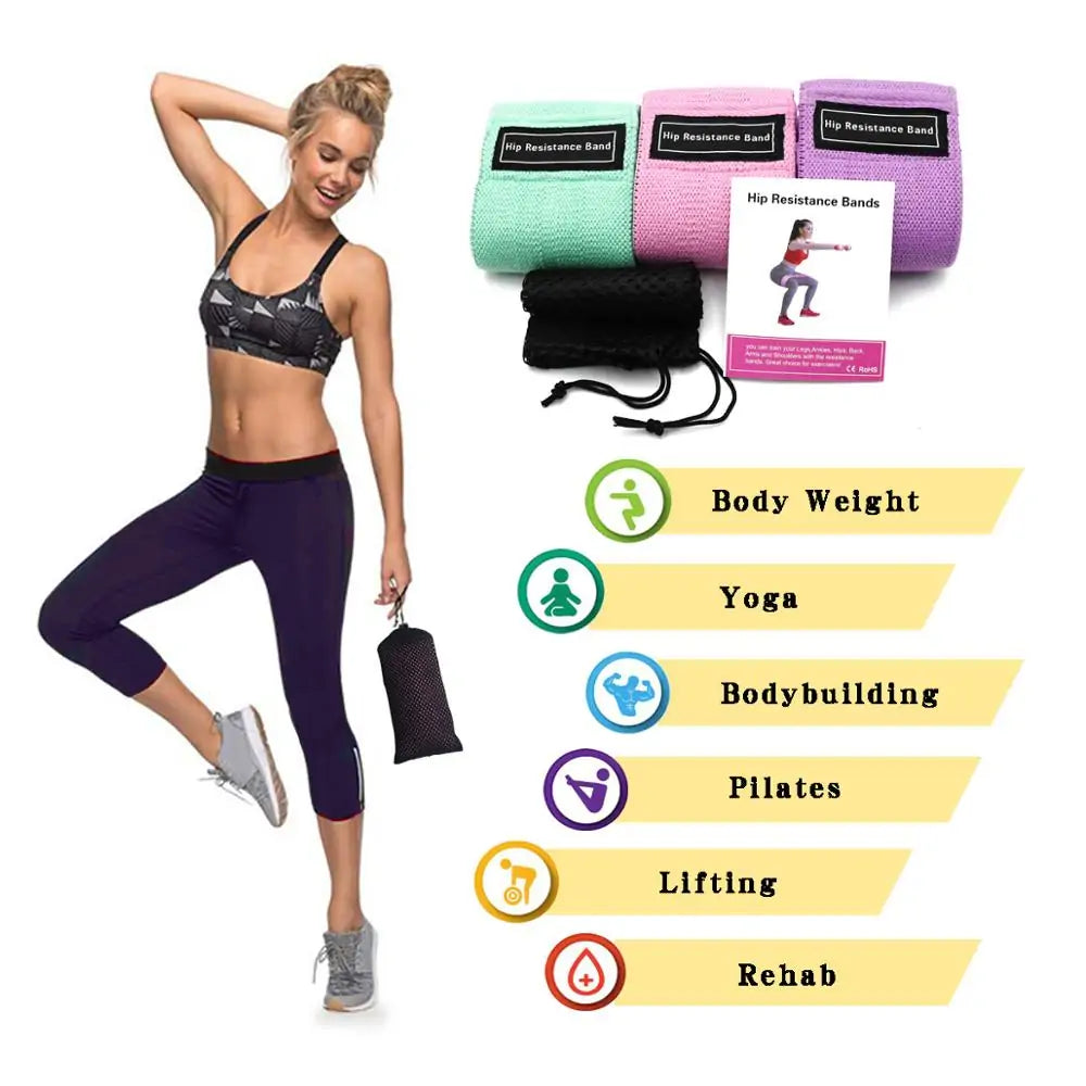 Fitness Rubber Bands Resistance Bands